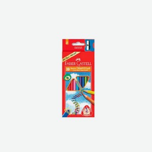 Карандаши цветные Faber Castell Junior Grip 10цветов 116510