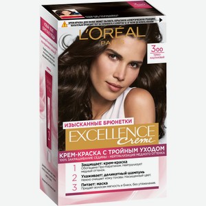 Крем-краска для волос L Oreal Paris Excellence Creme тёмно-каштановый 300