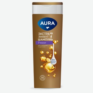 Шампунь для волос Aura 7 масел флакон, 380 мл