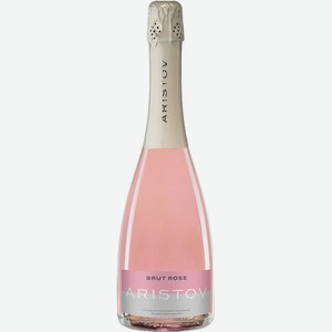 Вино игристое ARISTOV Брют розовое 12,5% 0,75л