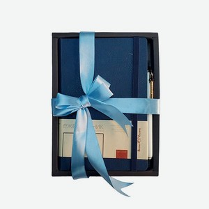 Набор подарочный Bruno Visconti Monaco темно-синий А5 145х213 мм ежедневник и ручка