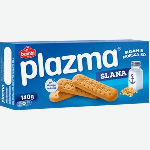 Печенье Plazma Slana с кунжутом и морской солью 140г