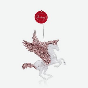 Подвесное украшение Artus Новый Год Единорог с крыльями Розовый