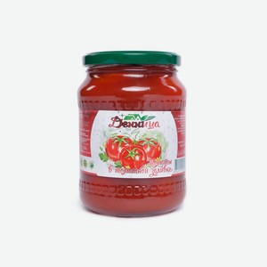 Томаты <Денница> неочищенные в томатной заливке 680г ст/б Россия