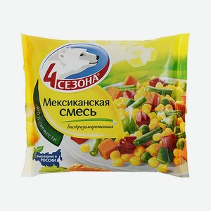 400г Смесь Мексиканская 4 Сезона Быстрозамороженная