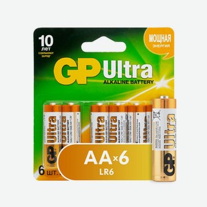 Батарейка GP Ultra Alkaline АА LR6 6шт 15АU4/2-CR6