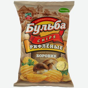 Бульба chips Чипсы из сырого картофеля со вкусом боровиков 75 г (25 шт.)