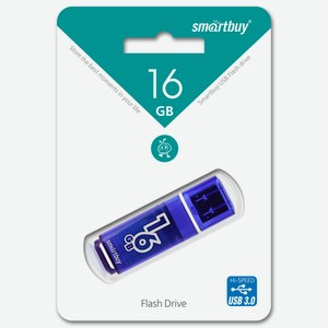 Флеш-накопитель UFD 3.0 Smartbuy 16GB Glossy series dark