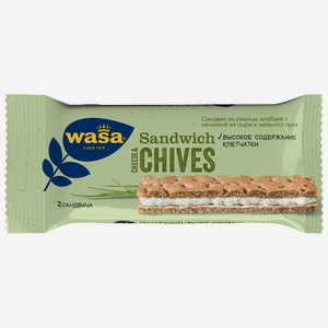 Хлебцы ржаные Wasa Sandwich Cheese & Chives, 37 г