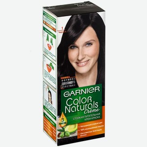 Крем-краска для волос Garnier Color Naturals Creme Стойкая питательная 1 Черный, 110мл