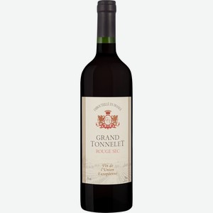 Вино GRAND TONNELET Гранд Тоннелет орд. кр. сух., Франция, 0.75 L