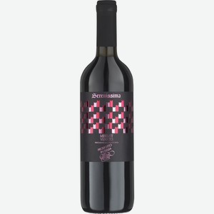 Вино SERENISSIMA MERLOT VENETO орд. сорт. кр. п/сух., Италия, 0.75 L