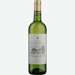 Вино LA CROIX DE GAILLAN Бордо бел. сух., Франция, 0.75 L
