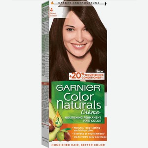 Крем-краска для волос Garnier Color Naturals Creme стойкая питательная с 3 маслами 4 Каштан, 112 мл