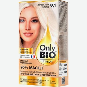 Краска для волос Only Bio Color тон 9.1 Пепельный блондин 115мл