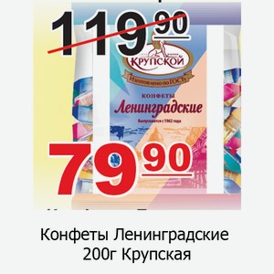 Конфеты Ленинградские 200г Крупская