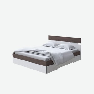 Кровать Milton (ЛДСП Ясень Шимо Темный/Белый) 160x200
