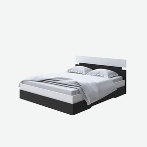Кровать Milton (ЛДСП Белый/Черный) 160x200