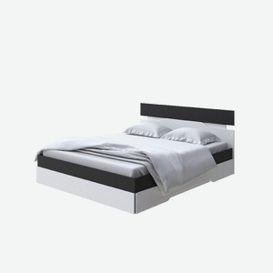 Кровать Milton (ЛДСП Черный/Белый) 180x200