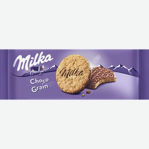 Печенье Milka с овсяными хлопьями в молочном шоколаде 126г