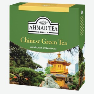 Чай зеленый Ahmad Tea Китайский в пакетиках, 100х1,8 г