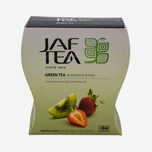 Чай зеленый Jaf Tea Strawberry & Kiwi листовой с клубникой и киви 100г