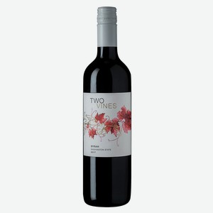 Вино Two Vines Syrah красное полусухое США, 0,75 л