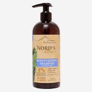 Шампунь для волос Nord`s Secret Мелисса и масло Чайного дерева увлажняющий, 360 мл