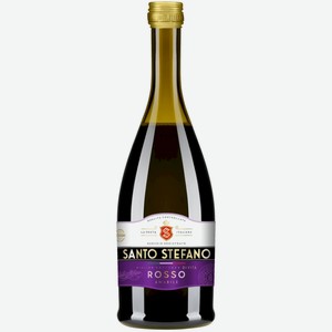 Напиток слабоалкогольный Santo Stefano газированный красный полусладкий 8%, 250мл