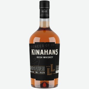 Виски ирландский купажированный Kinahan s LL 40% в подарочной упаковке, 700мл