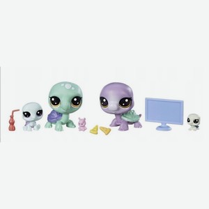 Набор игрушек Hasbro Littlest Pet Shop «Весёлая семья Петов»