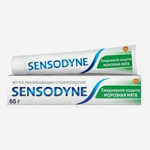 Зубная паста Sensodyne Ежедневная Защита Морозная мята для чувствительных зубов 65 г