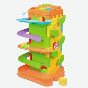 Развивающая игрушка Yanger Башня со слайд-дорожками и мячиками 4 в 1