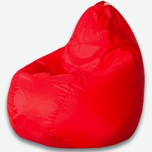 Однотонное кресло-мешок, груша размер XL красный