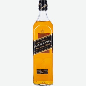 Виски JOHNNIE WALKER Black Label шотл. купажир. 12 лет алк.40%, Великобритания, 0.7 L