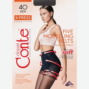Колготки женские Conte X-Press 40 черные размер 5