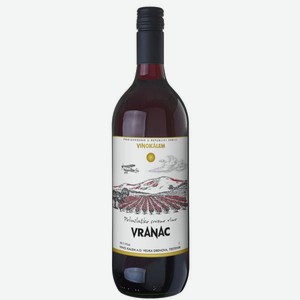 Вино Винокалем Вранац Красное Полусладкое 1л