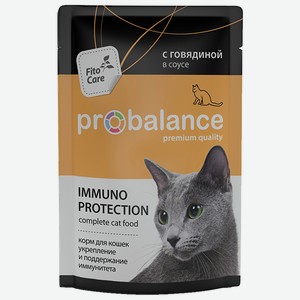 Корм для кошек Probalance Immuno Protection с говядиной, 85 г