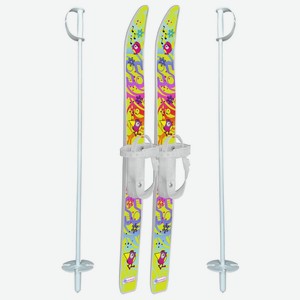 Лыжи Цикл «Лыжики-пыжики. Чижики» с палками 75 см