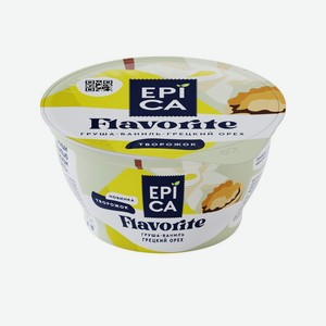 Десерт творожный <Epica Flavorite> с грушей/ванилью и грецк орехом ж8.0% 130г Россия