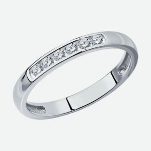Кольцо SOKOLOV Diamonds из белого золота с бриллиантами 1012305-3, размер 17.5