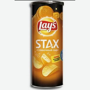 Чипсы Lays STAX картофельные 140г ребрышки барбекю