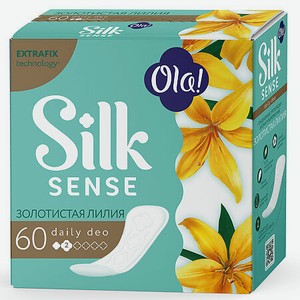 Прокладки ежедневные Ola! Silk Sense Daily Deo Золотая лилия, 60 шт.