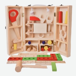 Игровой набор Lansi «Деревянный чемоданчик с инструментами»
