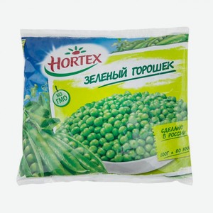 Зеленый горошек HORTEX быстрозамороженный, 400 г