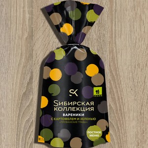 Вареники  Сибирская коллекция  картофель/зелень 700гр