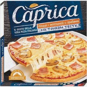 Пицца  Каприка  ветчина/грибы зам. 320г