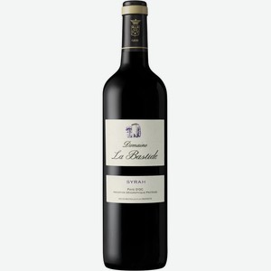 Вино DOMAINE LA BASTIDE Сира ординарное сортовое кр. сух., Франция, 0.75 L