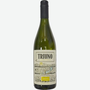 Вино TRIUNO Chardonnay Мендоса выд. сорт. бел. сух., Аргентина, 0.75 L