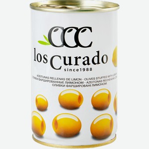 Оливки Los Curado с лимоном зеленые, 300г